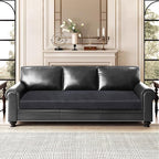 Leather Look Couch Cushion Covers Sofa Seat Slipcovers Sets Couches Furniture - Image 2