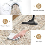 Yamaziot Washable Runner Rug, 3x8 Non-Slip Boho Vintage Hallway Rug - Image 4