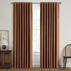 MIULEE 100% Blackout Linen Curtains by MIULEE