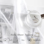 NICETOWN Bedroom Sheer Curtains 54 inch Length - Image 6