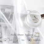 NICETOWN White Sheer Curtains 84 inches Long - Image 3