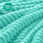 BEDELITE Fleece Blanket Twin Size – 3D Ribbed Jacquard Soft and Warm Decorative - Image 3