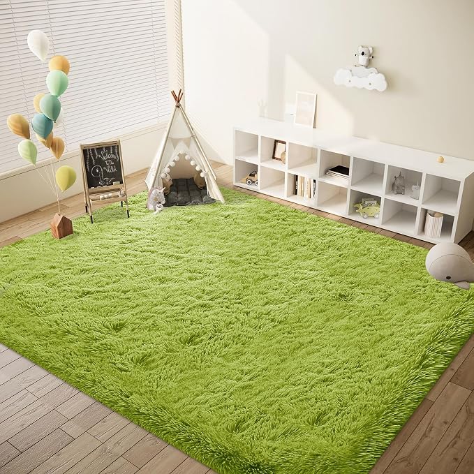 8x10 Area Rugs for Living Room: Fluffy Shag Soft Washable Rug Large Fuzzy Plush - Image 5