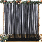 Black Tulle Backdrop Curtain for Parties 10ft x 8ft Black Sheer Photo Backdrop - Image 4
