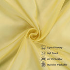 Chyhomenyc Mustard Yellow Sheer Valances - Image 7