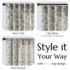 jinchan Linen Floral Curtains for Living Room - Image 5