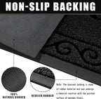 Yimobra Welcome Mats for Front Door 29.5x17, Heavy Duty Waterproof Outdoor Door - Image 3