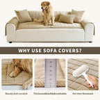 Couch Covers for Dogs Washable, Non Slip Couch Covers for Loveseat Sofa Pet - Image 5