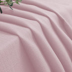 Chyhomenyc Blush Pink Valance for Windows, Light Filtering Faux Linen Textured - Image 8
