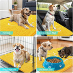 OLANLY Dog Door Mat for Muddy Paws 48x30, Paw Print Design, Absorbs Moisture - Image 7