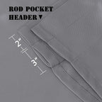 H.VERSAILTEX 2 Panels Blackout Curtain Valances - Image 4