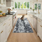 Washable Area Rugs 3x6 Non-Slip Modern Abstract Soft by RELEANY
