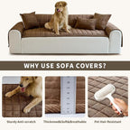 Couch Covers for Dogs Washable, Non Slip Couch Covers for Loveseat Sofa Pet - Image 6