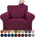KEKUOU Stretch Single Sofa Slipcover 1 Piece Couch Sofa Cover Furniture by KEKUOU