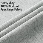 MIULEE 100% Blackout Linen Curtains - Image 5