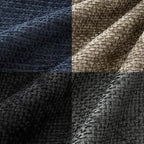 MIULEE Pack of 4 Couch Throw Pillow Covers 20x20 Inch Neutral Navy/Grey Soft - Image 2