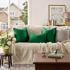 GIGIZAZA Decorative Throw Pillow Covers 16x16, Velvet Sofa Boho Cushion Pillows - Image 2