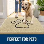 OLANLY Dog Door Mat for Muddy Paws 30x20, Paw Print Design, Absorbs Moisture - Image 6
