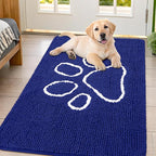 Smiry Dog Door Mat for Muddy Paws, Absorbent Dirt Trapper Non Slip Quick Dry by Smiry