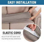 H.VERSAILTEX Super Stretch Individual Seat Cushion Covers Sofa Covers Couch - Image 5