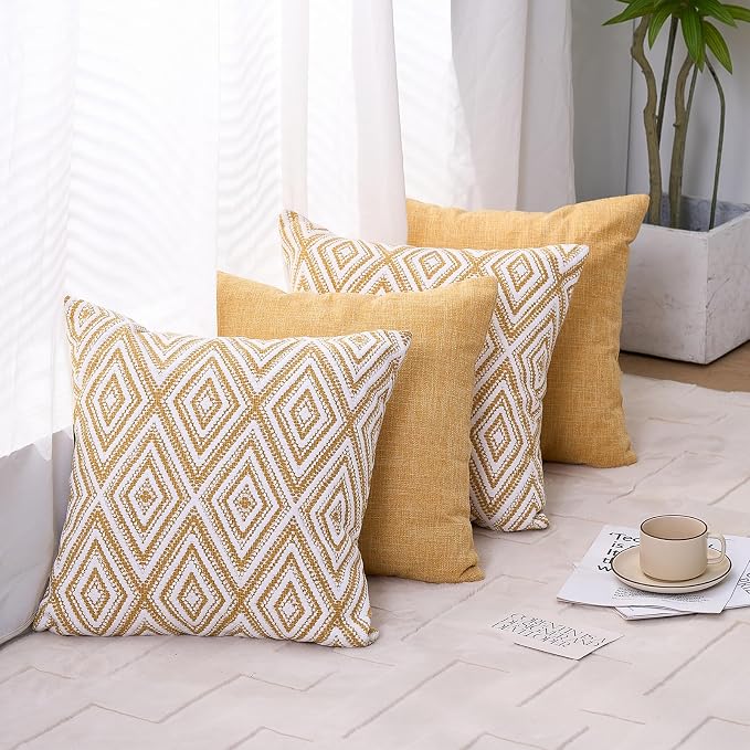 HPUK Decorative Throw Pillow Covers Set of 4 Couch Pillows Accent Cushion Cover - Image 7