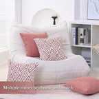HPUK Decorative Throw Pillow Covers Set of 4 Geometric Design Linen Cushion - Image 6