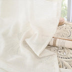 BGment 90 Inches Long Linen Semi Sheer Curtains - Image 7