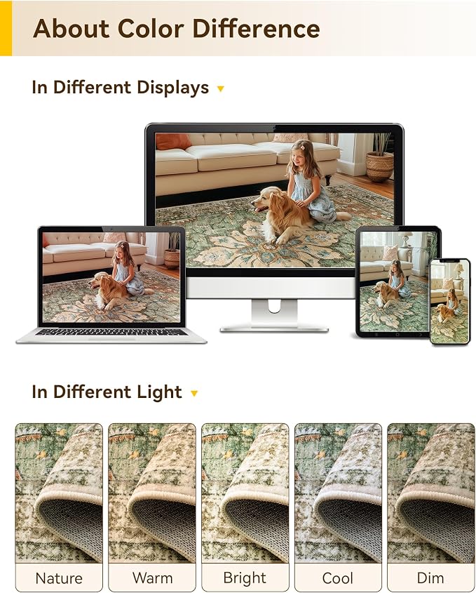 Area Rugs 2'x4' Kitchen Rugs Entry Rug Small Rugs - Image 8