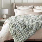 Ultra Soft Cozy Faux Fur Throw Blanket, Fuzzy Plush Thick Fur Blanket, Oversize - Image 6