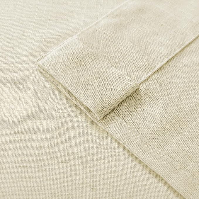 Joydeco Linen Curtains 108 Inch Length 2 Panel Sets, Light Filtering Curtains - Image 7