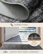 Latte&Fog 6x9 Area Rugs for Living Room Bedroom, Boho Non Slip Low Pile Carpet - Image 6