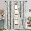 jinchan Blackout Floral Curtains by JINCHAN
