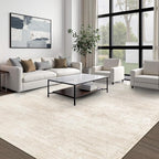 Area Rugs 10x14 Living Room: Washable Rug Modern Abstract Neutral Soft Non-Slip - Image 7