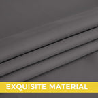 NICETOWN Blackout Curtains Grommet 2 Panels Grey Drapes 95Inches Long - Image 4