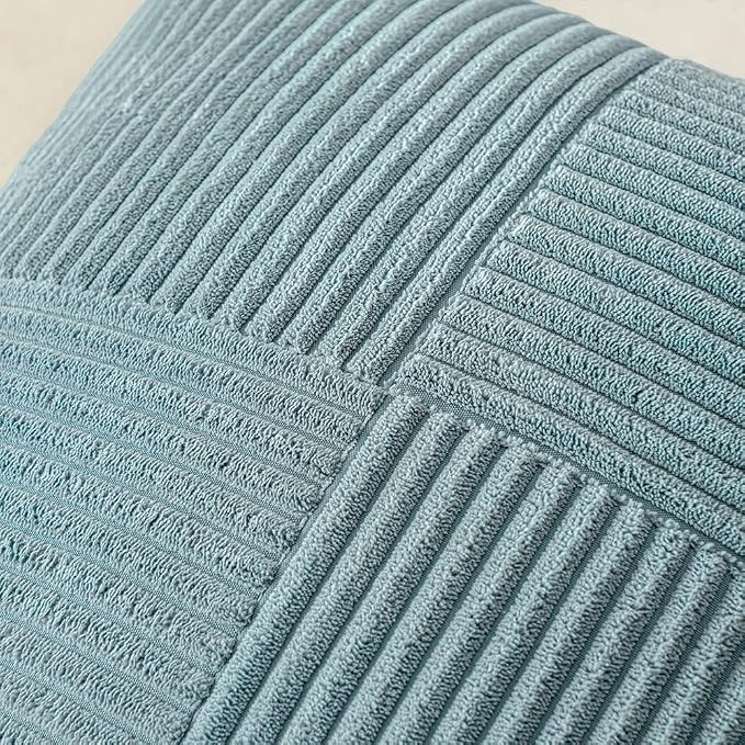MIULEE Sky Blue Decorative Throw Pillow Covers 18x18 Inch - Image 2