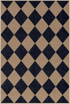 Lahome Colette Checkered Easy Jute Kitchen Rug, 2x3 Indoor Door Mat Small - Image 7