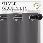NICETOWN Bedroom Blackout Curtains Panels, 1 Pair, 55 inches by 94 Inch - Image 2
