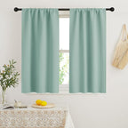 RYB HOME Blackout French Door Window Curtain Covering, Rod Pocket Thermal by RYBHOME