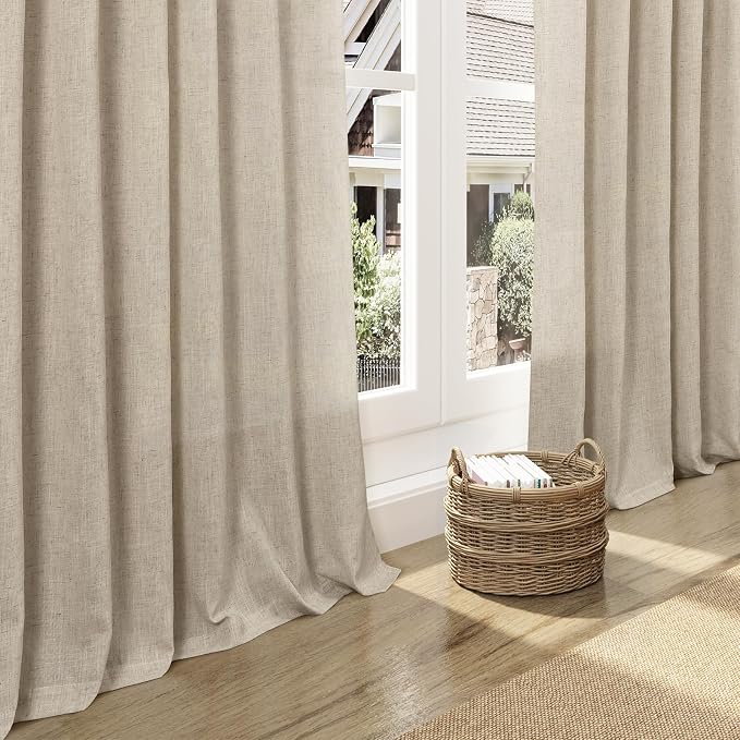 Taupe Burlywood Curtains 120 Inches Long - Image 5