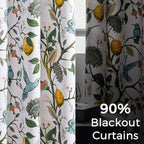 Topfinel White Pretty Pioneer Woman Blackout Curtains 63 Inches Length 2 Panels - Image 4