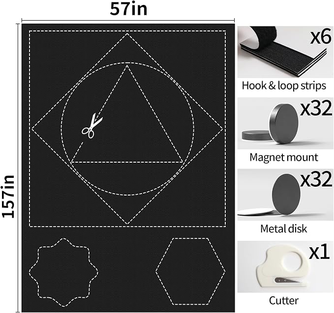 BKSAI 100% Blackout Window Cover, Portable Magnetic Black Out Curtains - Image 6