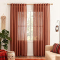 MYSKY HOME Semi Sheer Curtains 72 Inch Length by MYSKYHOME