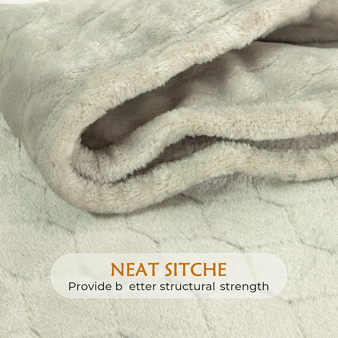TOONOW Fleece Blanket Textured Fuzzy Plush Throw Blanket Twin Size 60" x 80" - Image 5