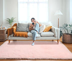 ONASAR Pink Rugs for Bedroom Girls, Fluffy 4x6 Soft Plush Fuzzy Shaggy Kids - Image 9