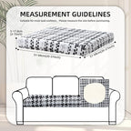 8Pcs Stretch Patio Cushion Covers, Outdoor Couch Covers Replacement, Outdoor - Image 2