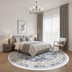 zesthome 8ft Round Rugs for Living Room, Non-Slip Washable Round Area Rugs - Image 8