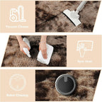 Fluffy Round Rug, Soft Area Rugs - Image 4