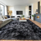 Pionblank 8x10 Rug for Living Room, Fuzzy Plush Large Area Rug, Fluffy Modern by PIONBLANK