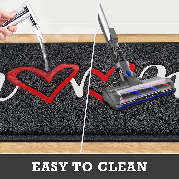 CozyBounty Black Door Mat Welcome Mats Home Non-Slip Doormat - Image 6