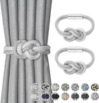 NICEEC 2 Pack Mini Magnetic Curtain Tiebacks Nordic Simple Style Drape Tie by NICEEC